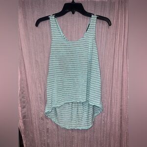 Eye Candy Blue Asymmetrical Sleeveless Tank Top